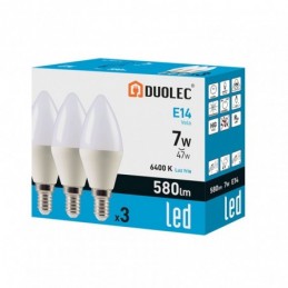 Pack 3 bombillas Led vela...