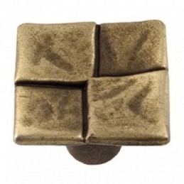Pomo NESU cuero mate 33x33 mm