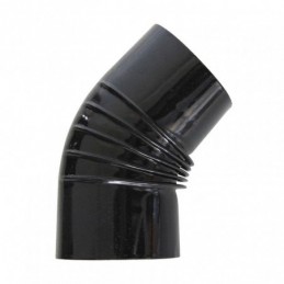 CODO 45 VITRIFICADO NEGRO Ø120