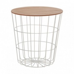 MESA MADERA/ACERO Ø 39X41...