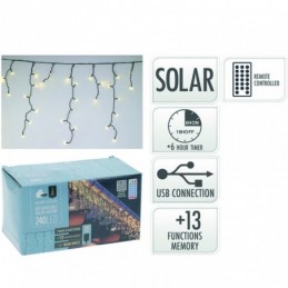 CORTINA 240 LED SOL LUZ...
