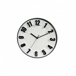 RELOJ PARED 28 CM. ARO NEGRO