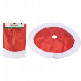 FALDA ÁRBOL METÁLICA 90CM ROJA