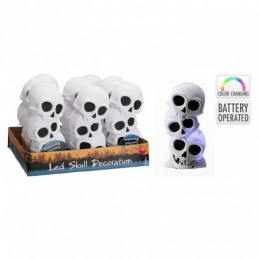 CALAVERAS CON LED HALLOWEEN
