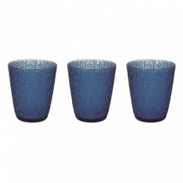 JUEGO 3 VASOS DAVOR AZUL