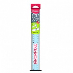 REGLA 30 CM IRROMPIBLE STUDY