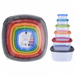 JUEGO 6 FIAMBRERAS PLASTICO...