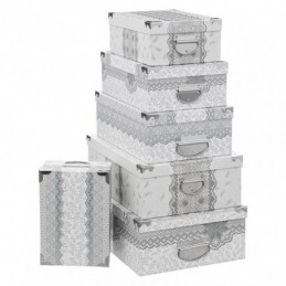 Juego de 6 cajas cartón...
