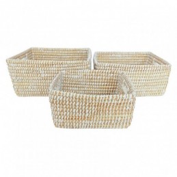 Set 3 cestas fibra natural...
