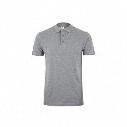 POLO MANGA CORTA COLOR GRIS...