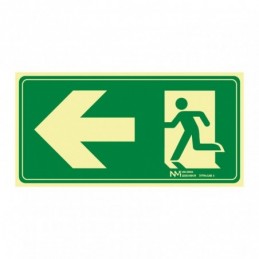 SEÑAL DE EVACUACIÓN FLECHA...
