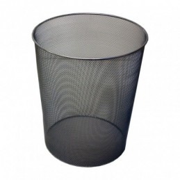 Papelera de rejilla metálica