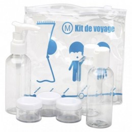 Kit neceser transparente de...