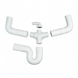 SIFON DOBLE FLEX.PVC x...
