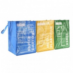 Juego de 3 bolsas de reciclaje