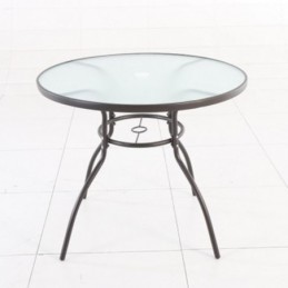 Conjunto Basic. Mesa Ø 80 cm.