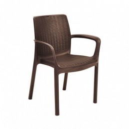 Silla Bali marrón.