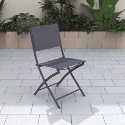 Silla plegable acero/textilene
