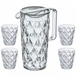 Jarra Crystal 1,5l.+4...