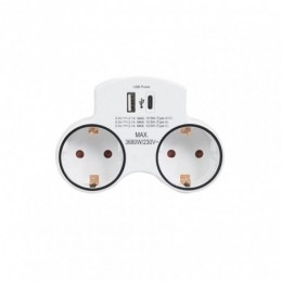 ADAPTADOR DOBLE CON USB A+C