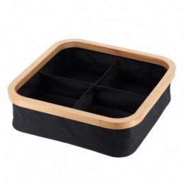 Serie bambú/negro. Cesta...