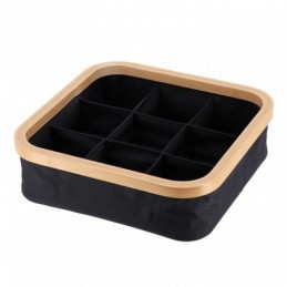 Serie bambú/negro. Cesta...