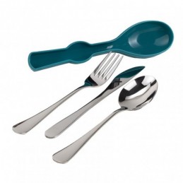 Set cubiertos metal. con...