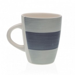 Mug Leanne gres azul 350 ml.