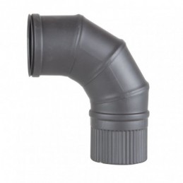 CODO 90 º PELLET  INOX PINT...