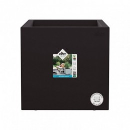 MACETA CUBO 40 CM. NEGRO
