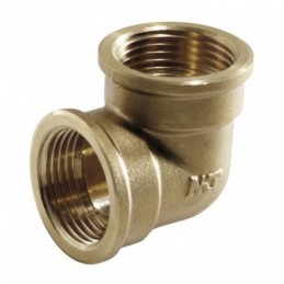 Codo 90º latón roscado H-H 1"