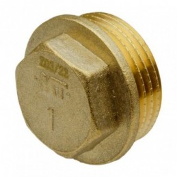 Tapón hexagonal latón...