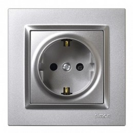 ENCHUFE SCHUKO ALUM SIMON 10