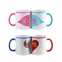 TAZAS LOVE 2 UNIDADES