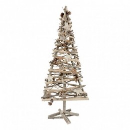 ARBOL NAVIDAD MADERA DECOR....