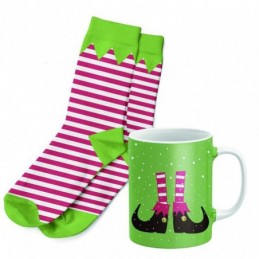 SET DE TAZA 300ML.+CALCETIN...
