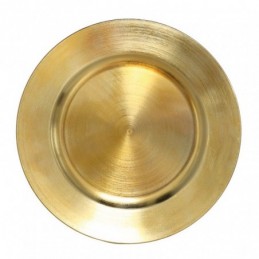 BAJO PLATO PP 33 CM. DORADO
