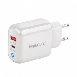 CARGADOR DUAL USB-C 30W BLANCO