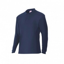 POLO MANGA LARGA GRIS T/M