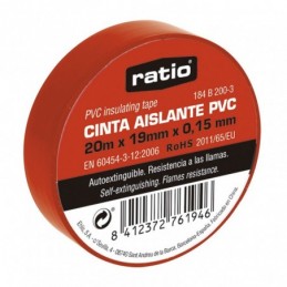 CINTA AISLANTE 19X20M ROJA...