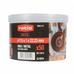 50 DISCOS CORTE INOX BASIC...