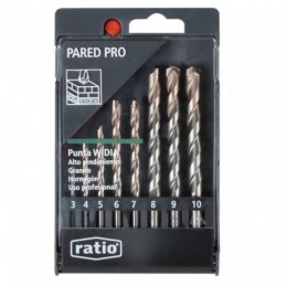 Estuche 8 brocas para pared...