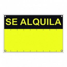 SEÑAL SE ALQUILA  PVC 0,4mm...