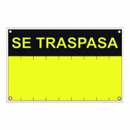 SEÑAL SE TRASPASA  PVC...