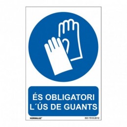 SEÑAL OBLIGATORI US DE GUANTS