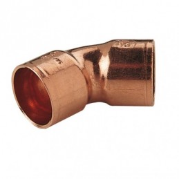Racor cobre curva 45º...