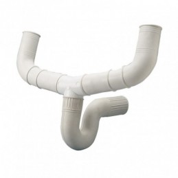 Sifón flexible doble HABITEX