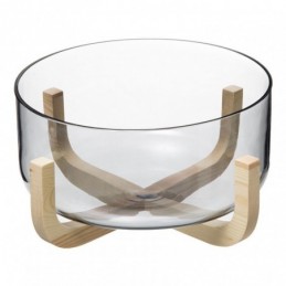 Ensaladera cristal con base...