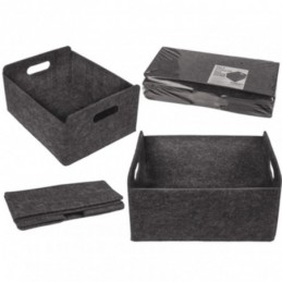 CAJA FIELTRO GRIS.JGO. 2...