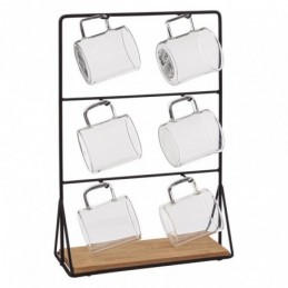 Set de 6 tazas más soporte...